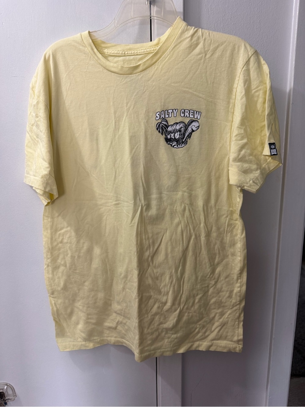 Salty Crew Pale Yellow Short Sleeve Graphic Tee